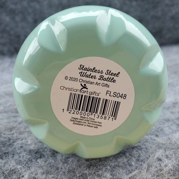 Double-Walled Stainless Steel Water Bottle - Strength & Dignity Floral Design - - Picture 6 of 10